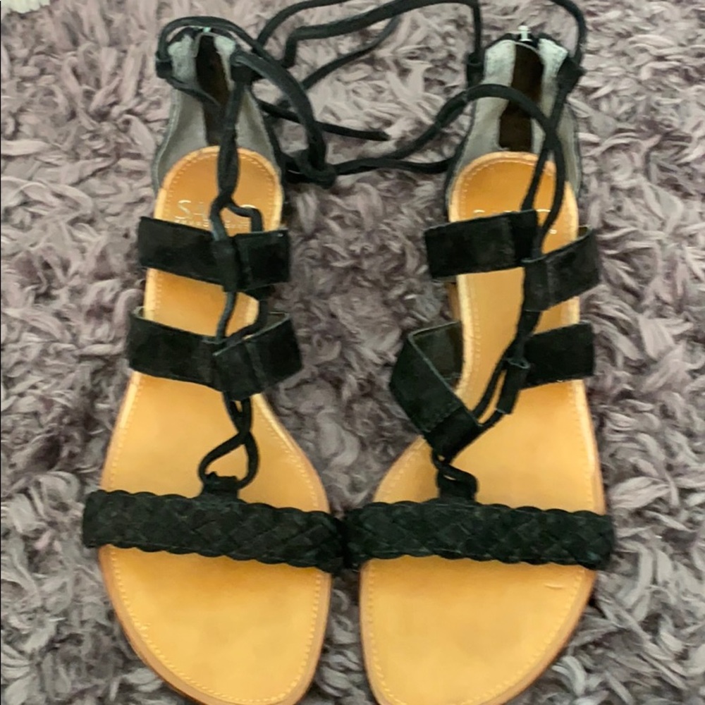 Franco Sarto tie up sandals